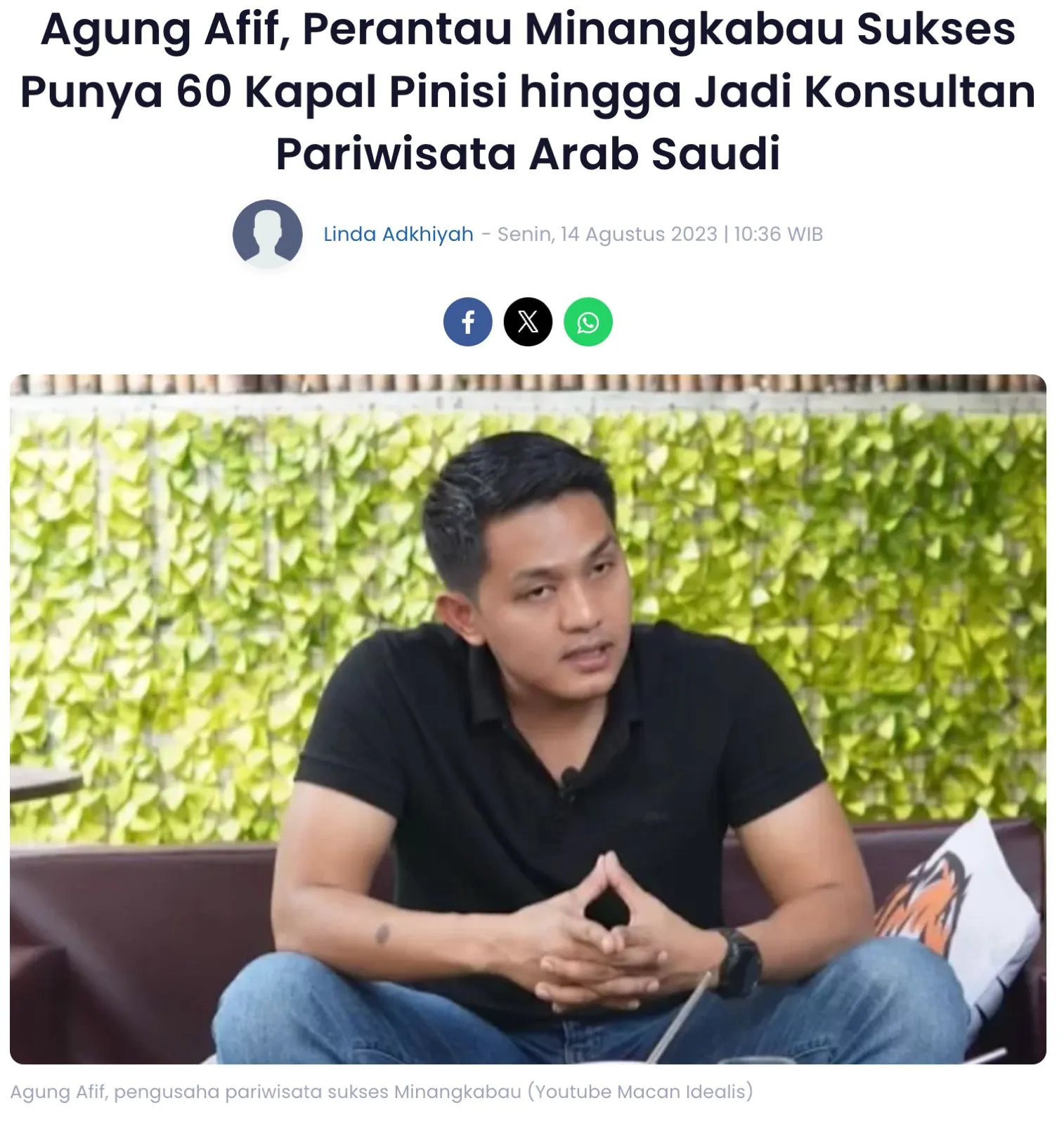 Agung Afif news on Harian Haluan